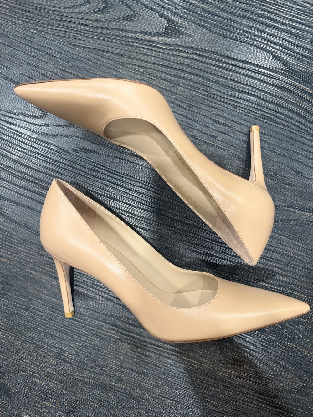 Stuart Weitzman Stuart Power 7.5 Leather Pumps